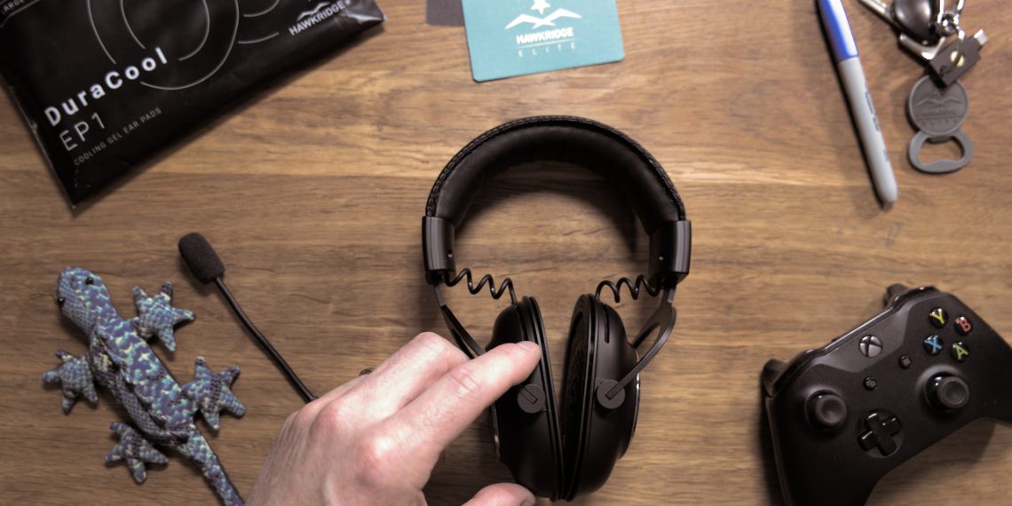 Logitech-G Pro X wired headset with ear cushions removed